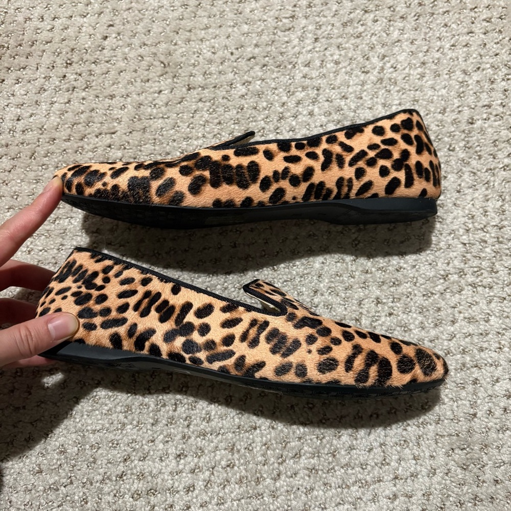 NWOB Birdies The Starling Cheetah Leopard Print Calf Hair Loafer Flats 7 - Picture 13 of 15